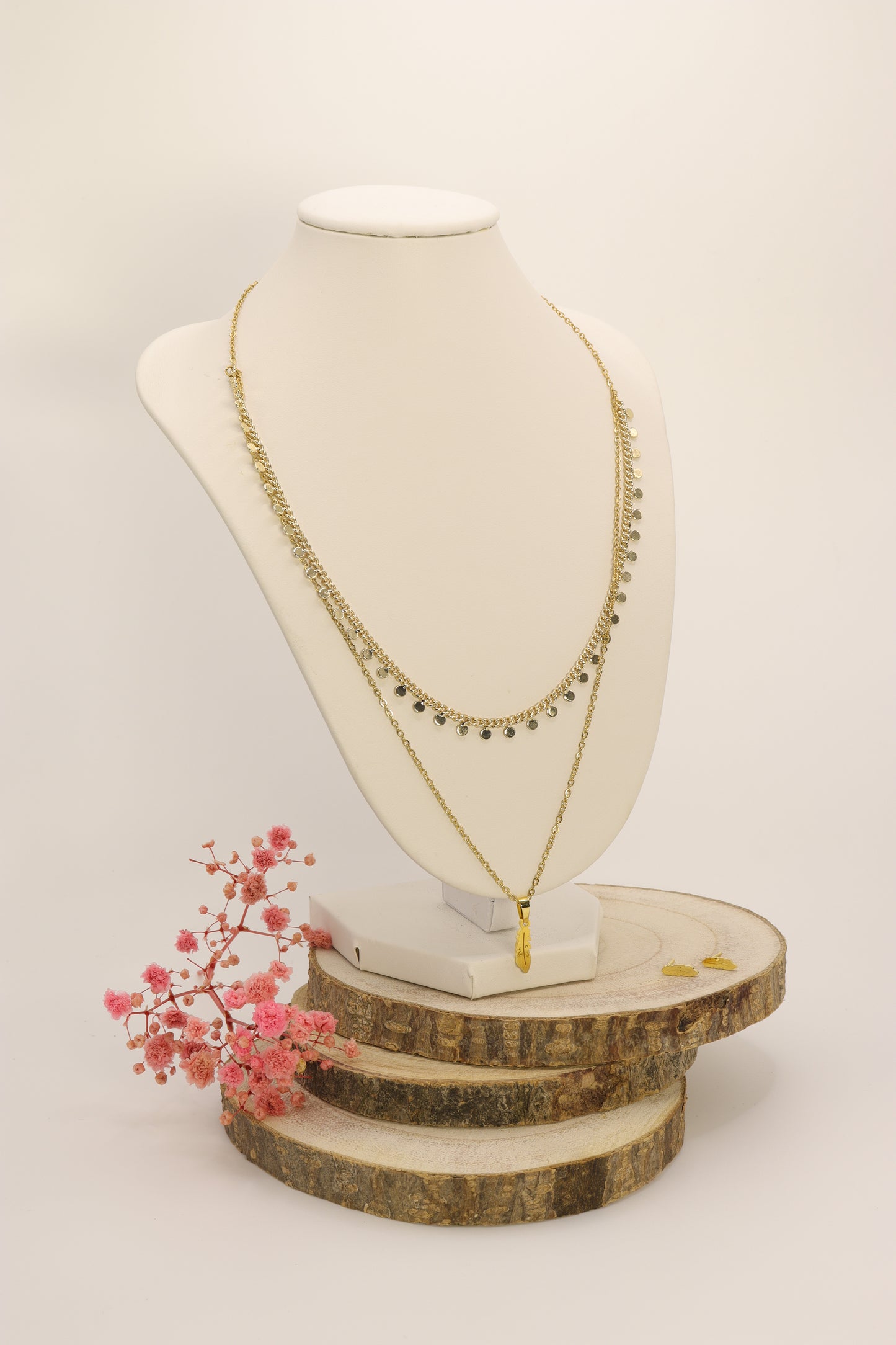 Collar Doble de Hoja