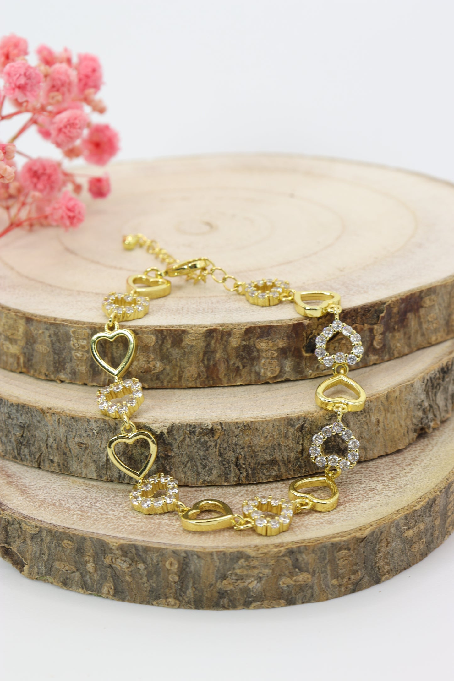 Pulsera silueta de corazon