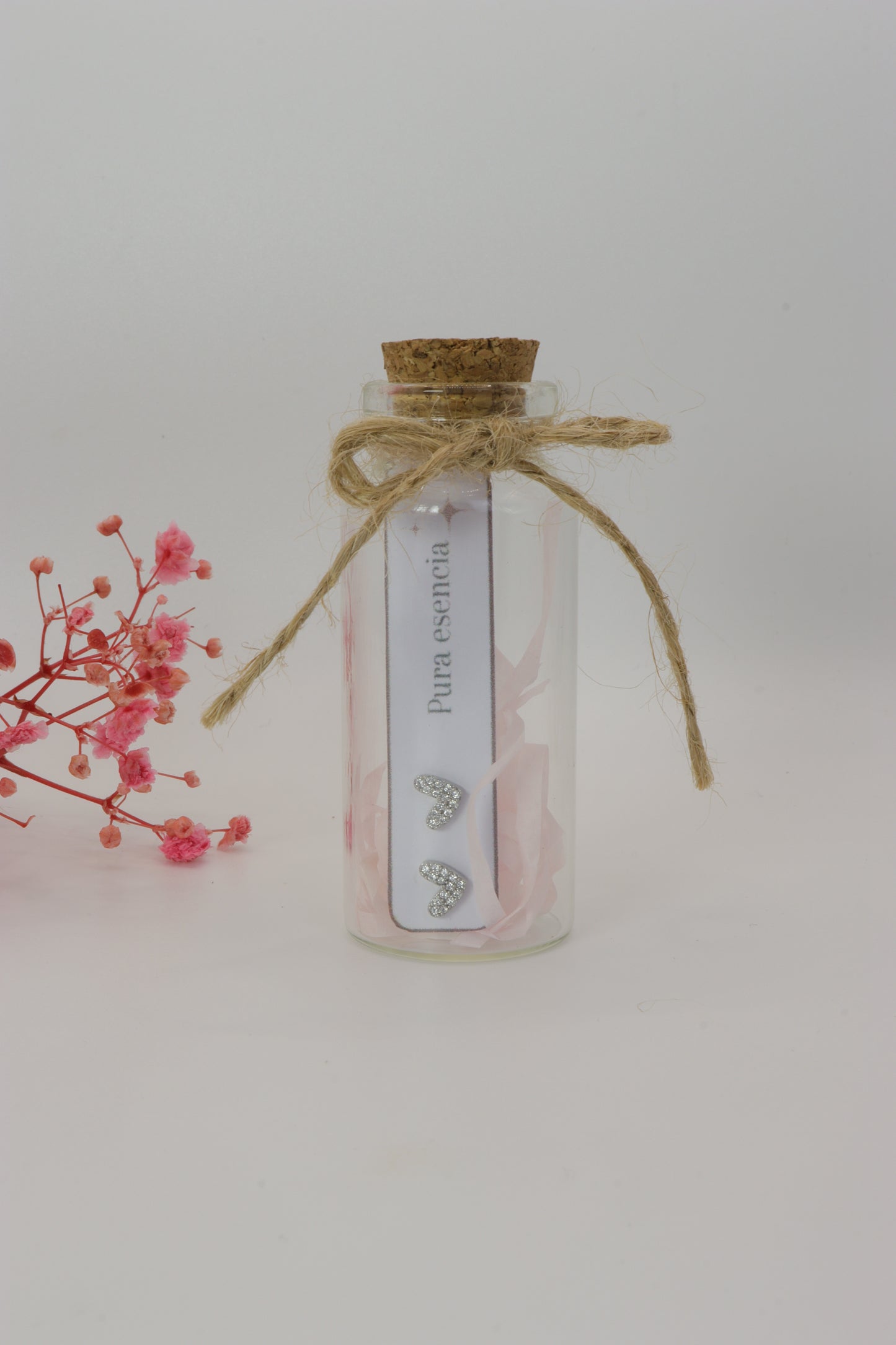 Aretes corazon cristal