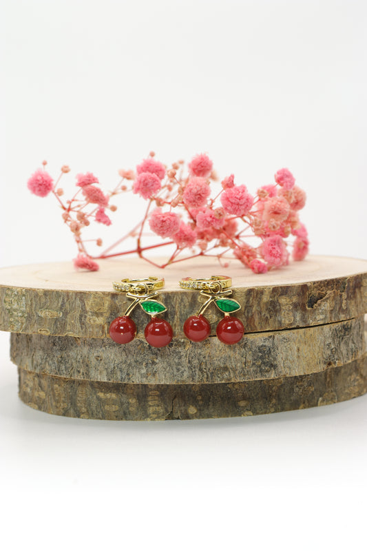 Aretes cerezas