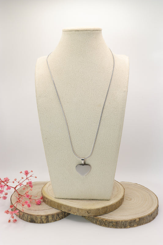 Collar placa corazon