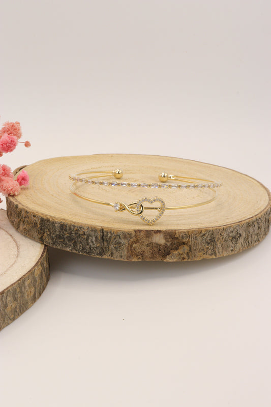 Brazalete Corazón de Oro