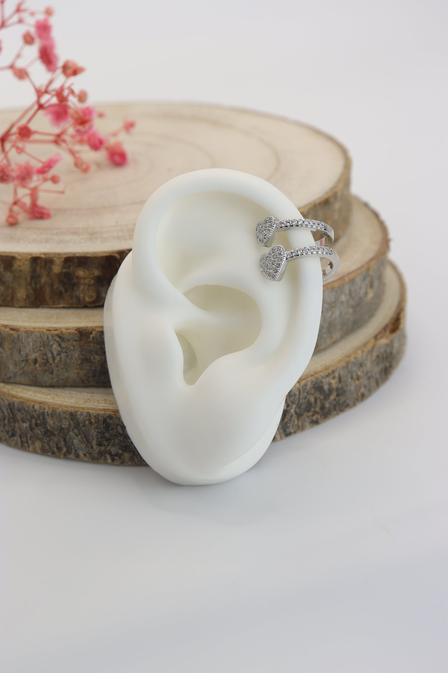 Earcuff Duo Corazones