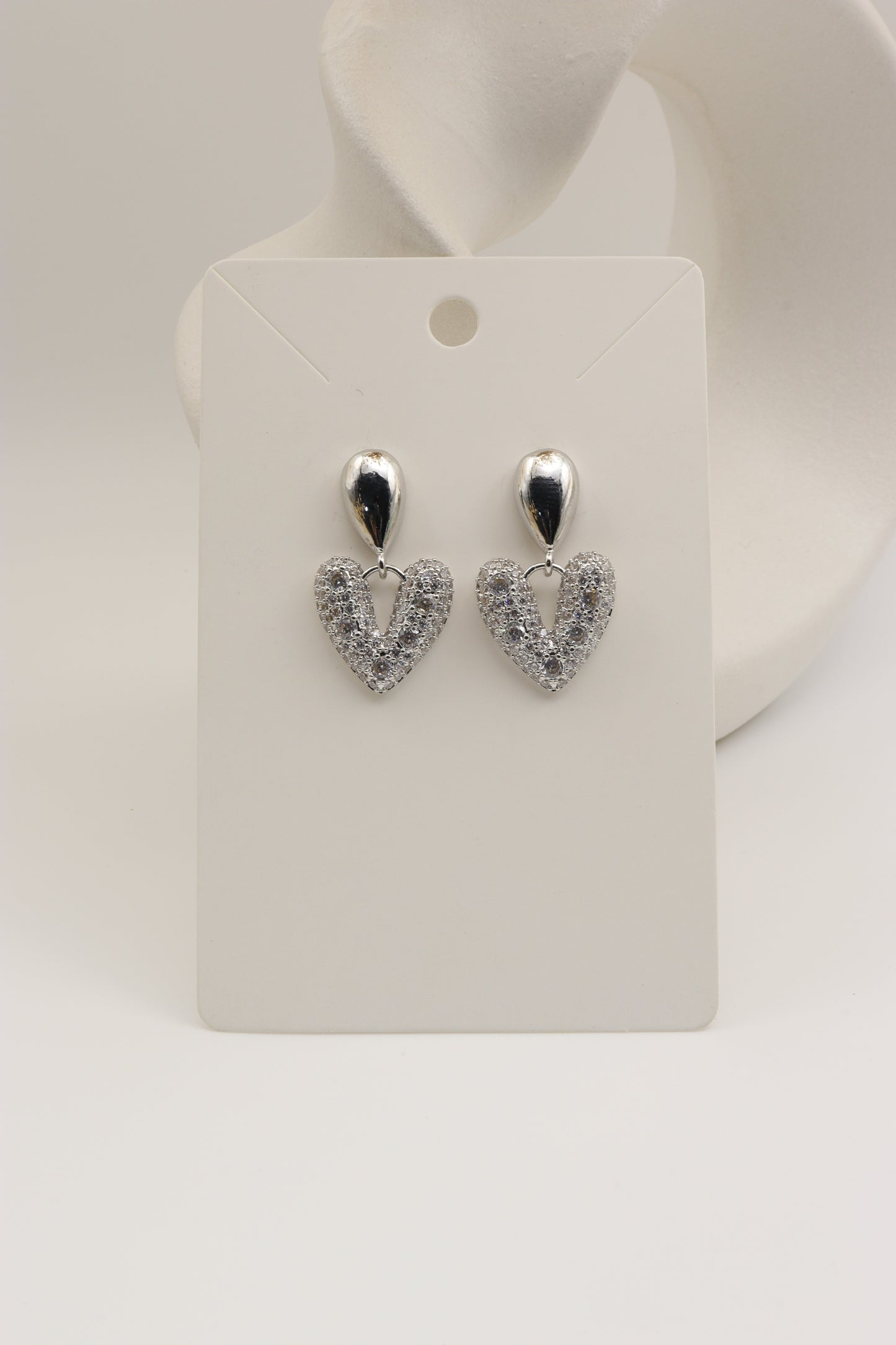 Aretes Corazon Gota