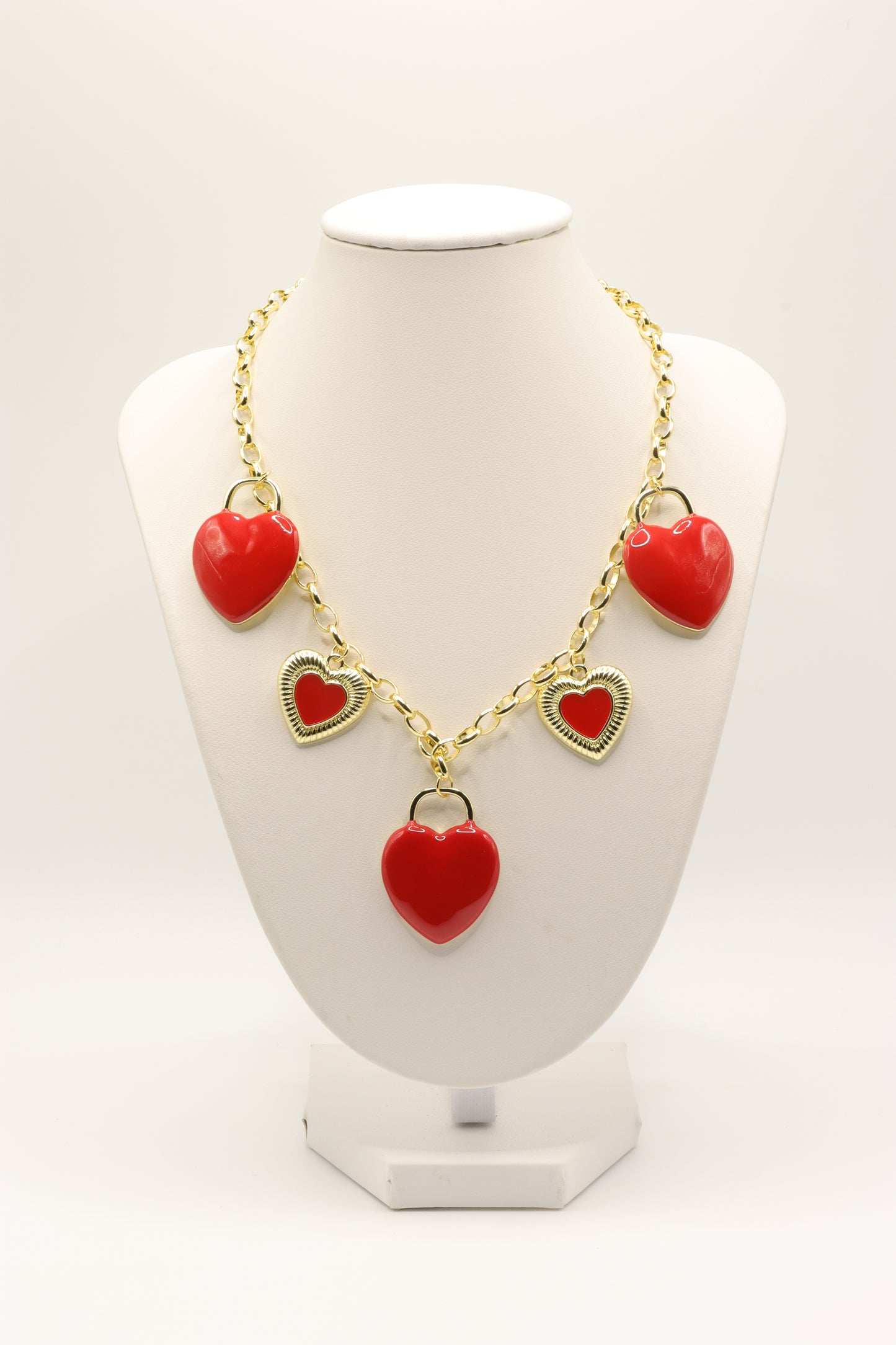 Collar Charms Corazones