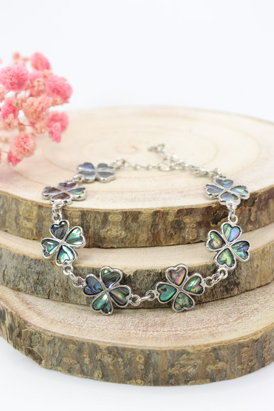 Pulsera trébol tornasol