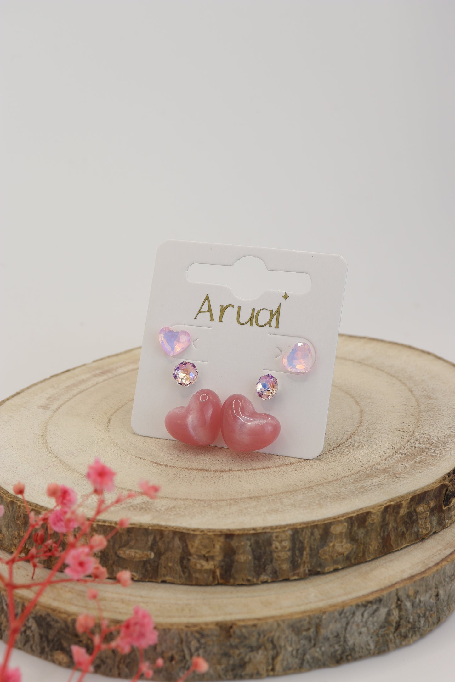 Set Aretes Yellow, Green and Pink