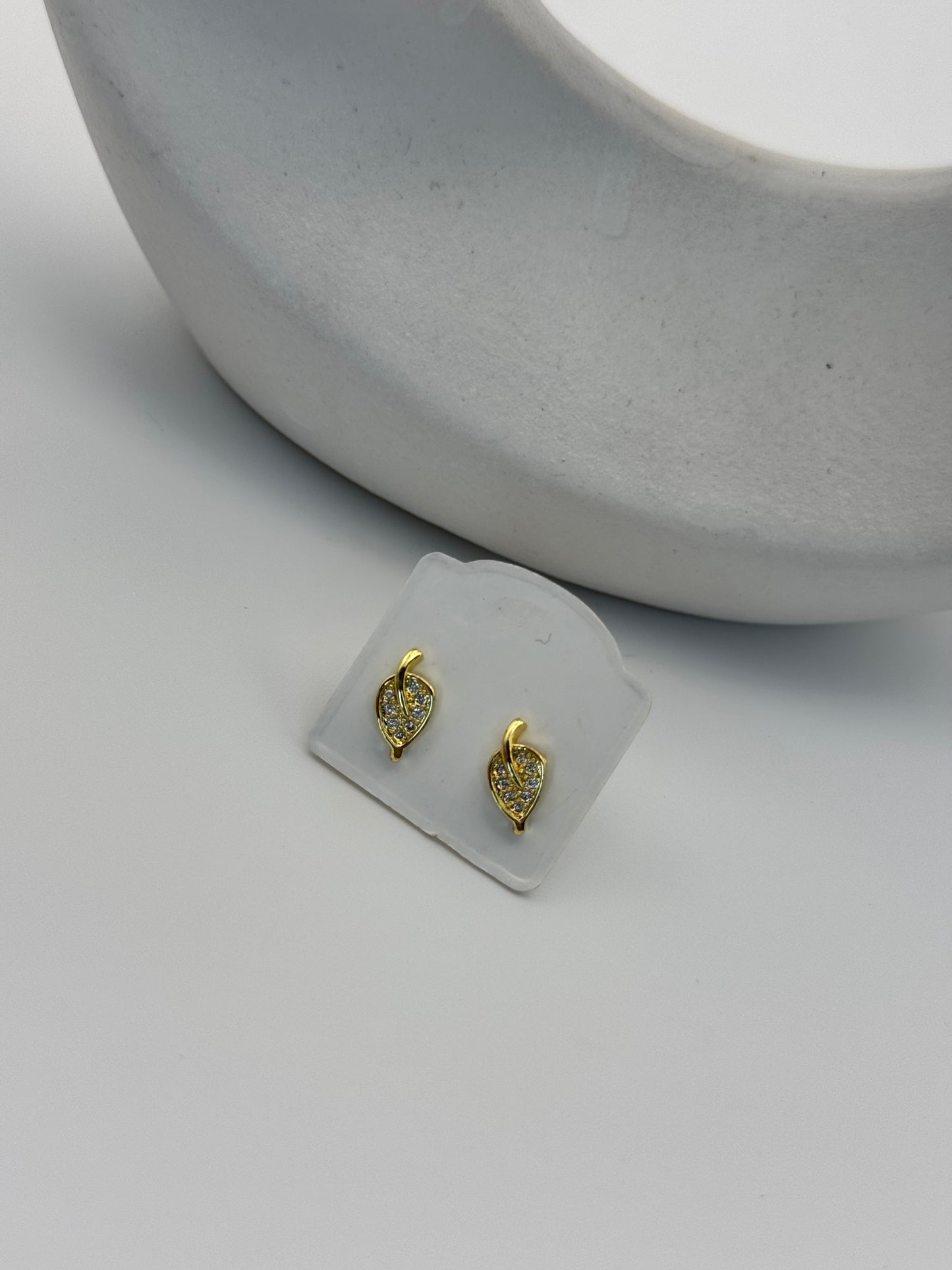 Mini aretes Hoja